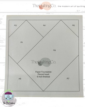 Load image into Gallery viewer, The Quilting Co. Paper Foundation Piecing Papers – 6" Blocks