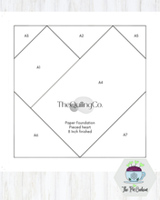 Load image into Gallery viewer, 8" Paper Foundation Piecing Pads