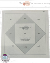 Load image into Gallery viewer, The Quilting Co. Paper Foundation Piecing Papers – 6" Blocks