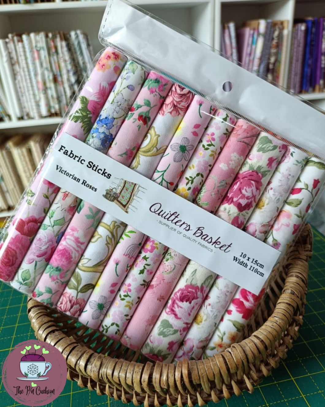 Victorian Rose Fabric Sticks