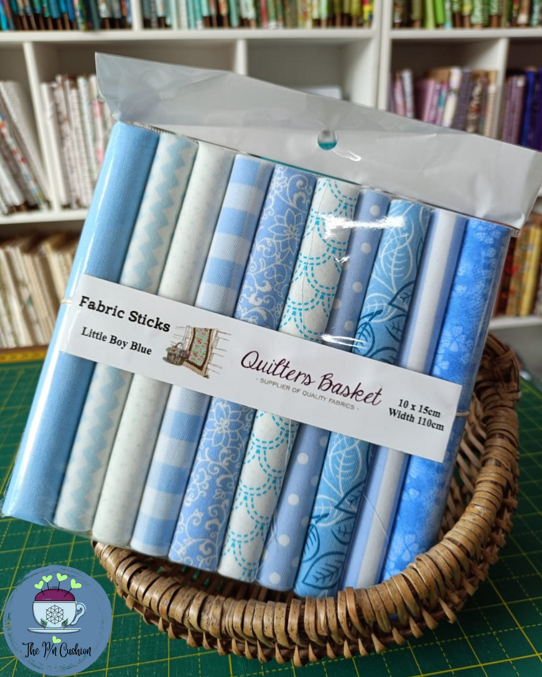 Little Boy Blue Fabric Sticks
