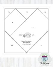 Load image into Gallery viewer, 6" Paper Foundation Piecing Pads
