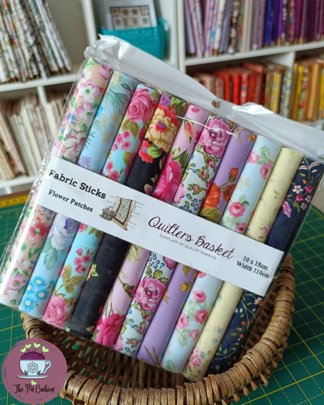 Flower Patches Fabric Sticks
