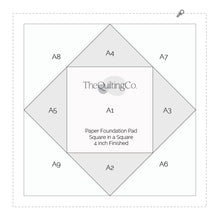 Load image into Gallery viewer, 4" Paper Foundation Piecing Paper Pad
