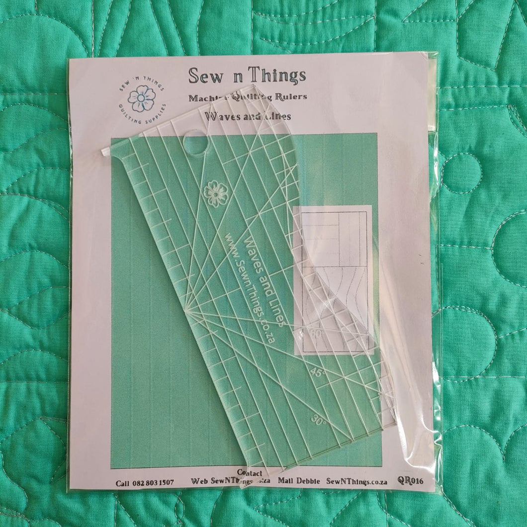 Sew n Things - Lines And Waves Ruler